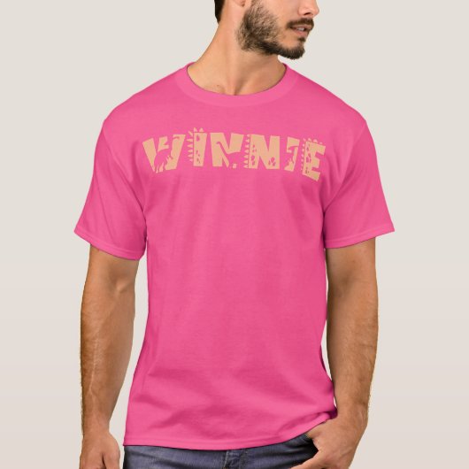 Winnie Personalized Boys Dinosaur T Rex Cute Custo T-shirt (Voorkant)