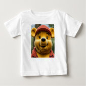 Winnie Pooh Portret T shirt voor baby (Voorkant)