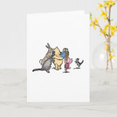 Winnie the Pooh and Friends Blue Cadeau Kaart (Gele Bloem)