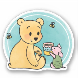 Winnie the Pooh and Piglet Sticker