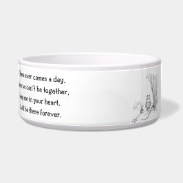 Winnie-the-Pooh "Forever"-keramische Pet Bowl Voerbakje