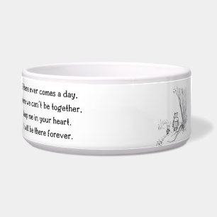 Winnie-the-Pooh "Forever"-keramische Pet Bowl Voerbakje
