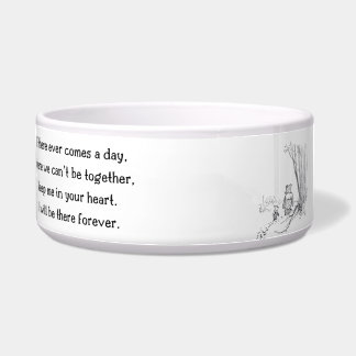 Winnie-the-Pooh "Forever"-keramische Pet Bowl Voerbakje