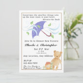 Winnie-the-Pooh Geïnspireerd Baby shower Uitnodigi Kaart (Staand voorkant)