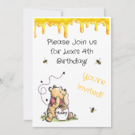 Winnie the Pooh Invitation Kaart