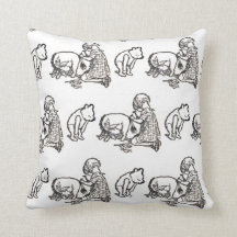 Winnie the Pooh Originele schets werpen kussen