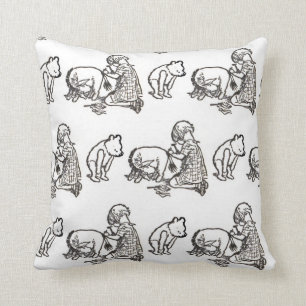 Winnie the Pooh Originele schets werpen kussen