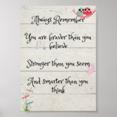 Winnie the Pooh quote Poster (Voorkant)