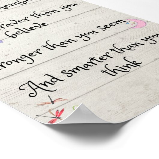 Winnie the Pooh quote Poster (Hoek)