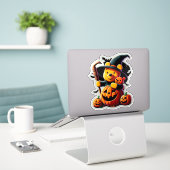Winnie the Pooh Sticker (Laptop op bureau)