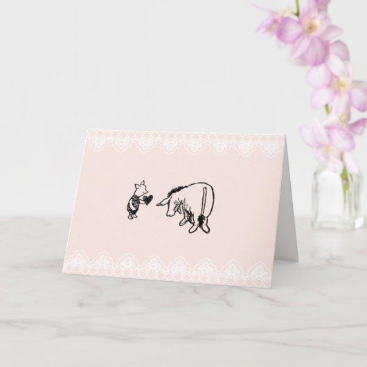 Winnie-the-Pooh Valentijnsdag kaart (Orchidee)