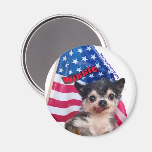 Winnie (Vlaggenmagneet) Magneet (Voorkant / Achterkant)