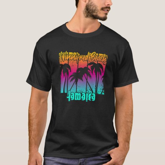 Winnifred Beach, Jamaica T-shirt (Voorkant)