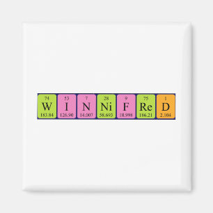 Winnifred periodiek table name magnet