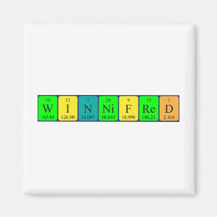 Winnifred periodiek table name magnet