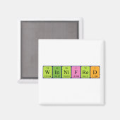 Winnifred periodiek table name magnet (Voorkant / Achterkant)