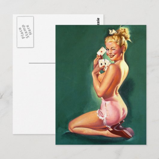 "Winning Aces"    broedkunst Briefkaart (Voorkant / Achterkant)