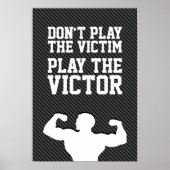 Winning Achievement Motivatie Typografie Quote Poster (Voorkant)