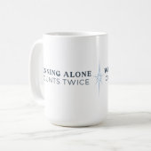 Winning Alone Counts Twice Mug Koffiemok (Voorkant links)