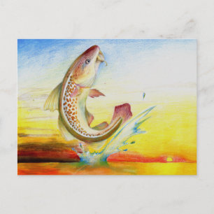 Winning Art by C. Sun Grade 7 Briefkaart