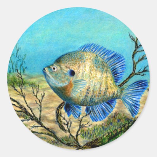 Winning art door G. Barker - Grade 11 Ronde Sticker (Voorkant)