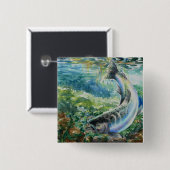 Winning Art van S. Chun Grade 11 Vierkante Button 5,1 Cm (Voorkant /achterkant)