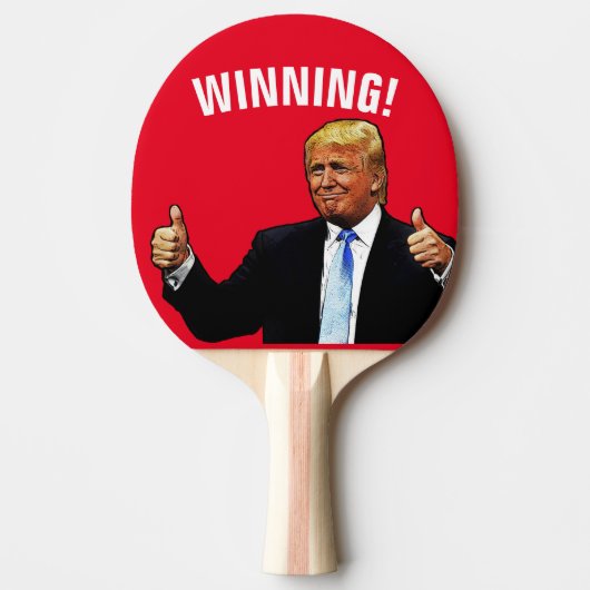 WINNING! DONALD TRUMP PING PONG PADDLE TAFELTENNISBATJE (Voorkant)