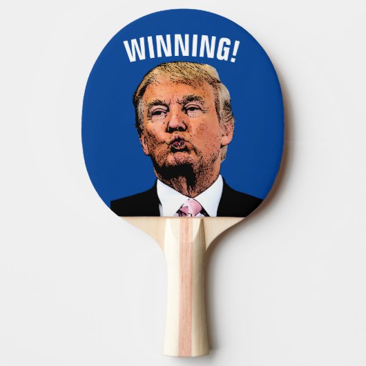 WINNING! DONALD TRUMP PING PONG PADDLE TAFELTENNISBATJE (Voorkant)