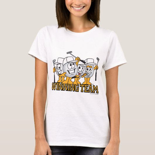 Winning Golf Team in Scramble T-shirt (Voorkant)