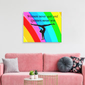 WINNING GYMNAST CANVAS AFDRUK (Insitu (Woonkamer))
