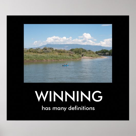WINNING heeft veel definities Poster (Voorkant)
