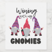 Winning met mijn gnomen — Gnome Drink wijn Wijn Etiket (Enkel label)