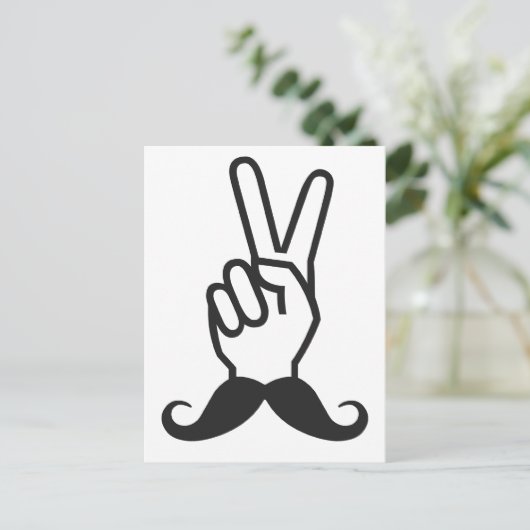 Winning Mustache aangepast briefkaart (Staand voorkant)