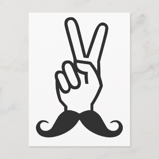 Winning Mustache aangepast briefkaart (Voorkant)