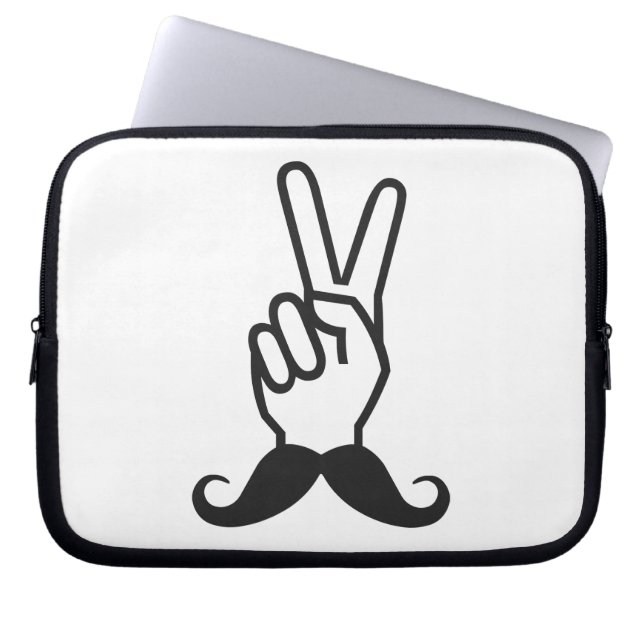 Winning Mustache, aangepaste laptophoes Laptop Sleeve (Voorkant)