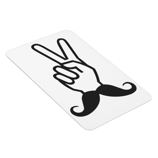Winning Mustache aangepaste magneet (Rechterzijde)