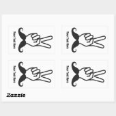 Winning Mustache aangepaste stickers (Vel)