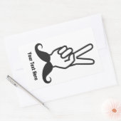Winning Mustache aangepaste stickers (Envelop)