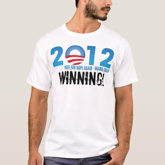 Winning Obama 2012 T-Shirt (Voorkant)