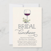 Winning of Wine Tasting Bridal Luncheon Uitnodigin Kaart (Voorkant)