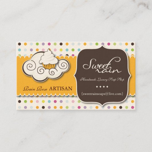 Winning op basis van snoepjes - Aangepaste bestell Visitekaartje (Voorkant)