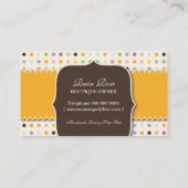 Winning op basis van snoepjes - Aangepaste bestell Visitekaartje (Achterkant)