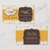 Winning op basis van snoepjes - Aangepaste bestell Visitekaartje (Voorkant / Achterkant)