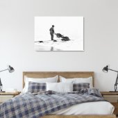 Winning op strand bij Nome, Alaska-foto Canvas Afdruk (Insitu (Slaapkamer))