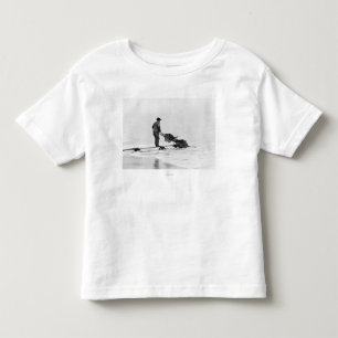 Winning op strand bij Nome, Alaska-foto Kinder Shirts