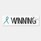 Winning - Ovariumkanker - Sheen Bumpersticker (Voorkant)