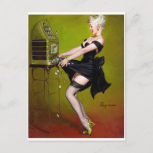 Winning Pin Up Briefkaart