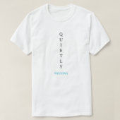 Winning Quietly – Minimal Typography T-Shirt with (Design voorkant)