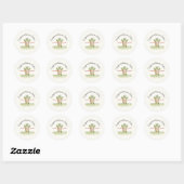 Winning Race Turtle Personalized Ronde Sticker (Vel)