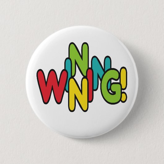 Winning! Ronde Button 5,7 Cm (Voorkant)